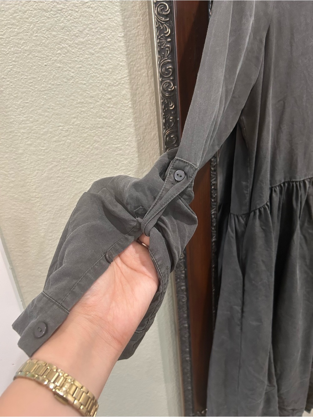 Ripe Olive Nursing and Maternity Button Up Tencel Dress XS - Picture 11 of 14